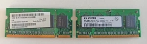 ELPIDA 2 MODULI MEMORIA RAM 512MB 2Rx16 PC2-4200S-444 DDR2 EBE52UD6AFSA-5C-E - Foto 1 di 1