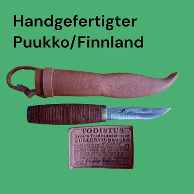 Handgefertigter Puukko Aus Finnland Sauber Gemacht Sehr Guter Zustand , Unikat. - Bild 1 von 4
