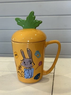 Disney Parks Zootopia Judy Hopps Carrot Hop To It Mug With Lid  New - Image 1 of 3
