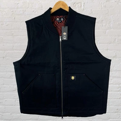 Chaleco Dickies X Spitfire Negro Pato Lona Monopatín Acolchado Forrado Para Hombres XL Foto 1 de 4
