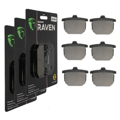 3 Kit plaquettes frein Av G, Av D et Ar Pour Honda GL 1100 Gold-Wing  de 1980 à  - Photo 1/3