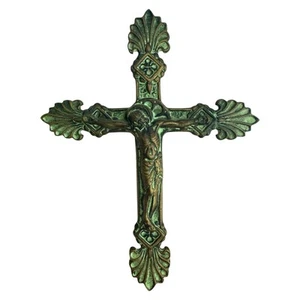 Max Le Verrier Bronze Cross  Signed  “Around 1560”  20.5 x 16 cm Religious Art - Picture 1 of 8
