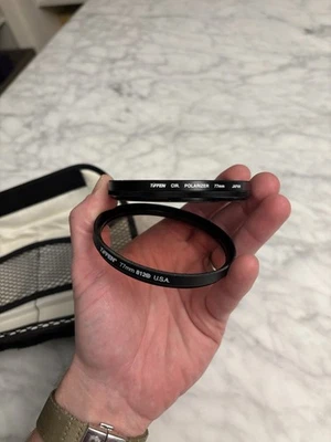 Tiffen 77mm 812 Warming Filter + Cir. Polarizer Filter Lot  - Used, Excellent - Image 1 of 4