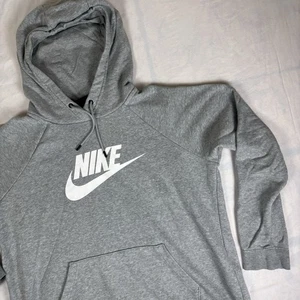 Nike Sportswear Club Pullover Fleece Hoodie Womens L Gray BV2749-063 - Picture 1 of 5
