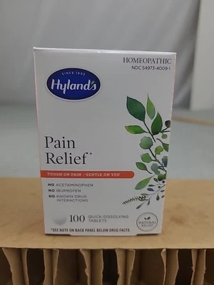 1x Hyland's Pain Relief medicina natural para el dolor 100 pestañas selladas Foto 1 de 4