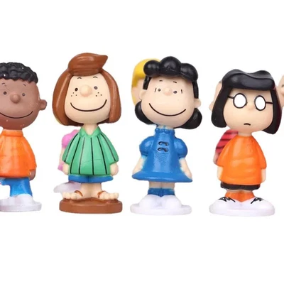 12PCS Peanuts Snoopy Cute PVC Figures Set Cartoon Doll Toys Kids Birthday Gift - Image 1 of 4