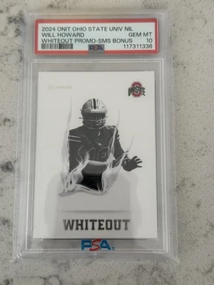 2024 Onit Will Howard Whiteout Promo SMS Bonus - Image 1 of 2