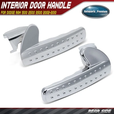 2x Maçaneta interna traseira LH e RH para Dodge Ram 1500 02-08 Ram 2500 Ram 3500 - Imagem 1 de 4