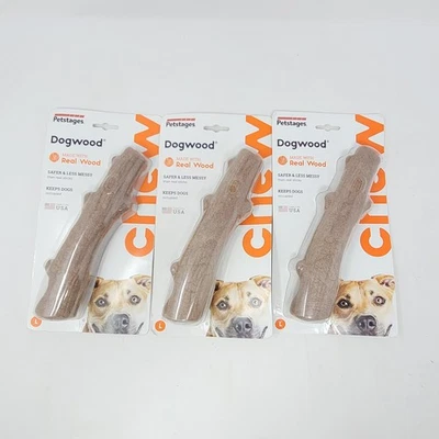 [Lote de 3] Petstages Grande Madera para Perros Alternativa Masticar Juguete Palo Regalo para Mascotas Foto 1 de 4