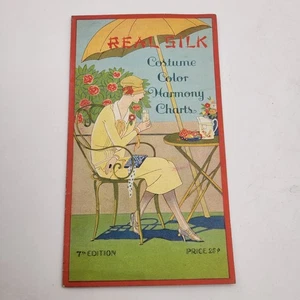 1926 REAL SILK Costume Color Harmony Charts For Costumes & Hosiery Art Deco Ad - Picture 1 of 6