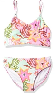 Kanu Surf Girls' Alania Flounce Bikini Beach Sport 2 Piece Swimsuit Size 12 2146 - Picture 1 of 3