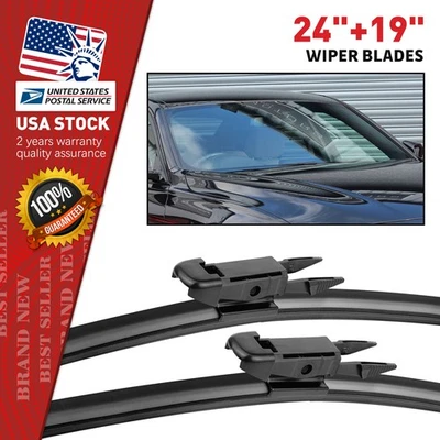 Kit de reemplazo de limpiaparabrisas genuino apto para Audi A3 2005-2012 24"+19" sin ruido Foto 1 de 4