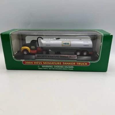 2004 Hess Miniature Tanker Truck Collector Tested & Cleaned, New Batteries WORKS - Image 1 of 4
