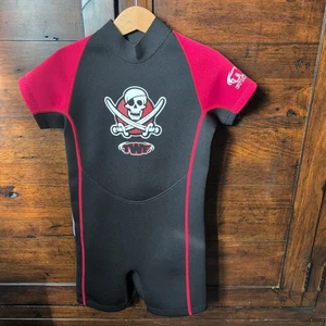 Kinder Shorty Neoprenanzug Piraten Shortie Jungen Mädchen Kinder Alter 5-6 Jahre - Bild 1 von 4