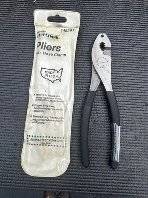 "Alicates de abrazadera de manguera feos Sears Craftsman EE. UU. Nos raros 8"" 45391" Foto 1 de 4