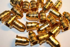 Casquillos de cuerda manguitos de cuerda manguitos de impacto pequeños oro construcción de guitarra string thru  - Imagen 1 de 1