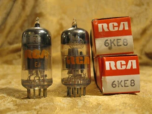 Vintage Pair NOS NIB RCA 6KE8 Tubes Bitmatic Tested - Picture 1 of 1