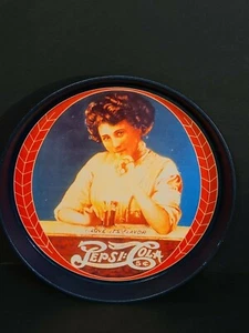 VINTAGE 1988 PEPSI COLA METAL SERVING TRAY PEPSI ADVERTISING 11-1/2" - Picture 1 of 6