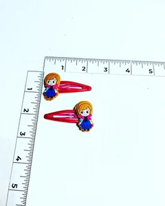 Handmade Hair Bows - Disney - Frozen - Hair Clips #15 Anna - Picture 1 of 1