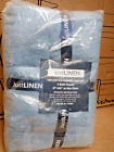 JustLinen 100% Cotton Bath towel set of 2 (68 x 132cm) Blue