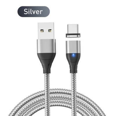 3A Magnetic Type C Cable Fast Charging Data Sync Cable For Samsung Huawei Xiaomi - Image 1 of 4