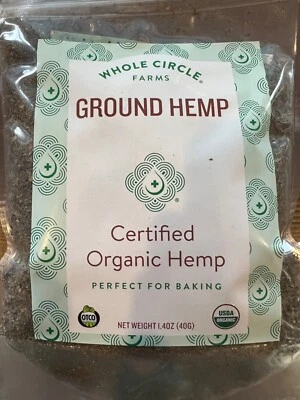 Cáñamo molido orgánico certificado - perfecto para hornear/cocinar Farm Direct Foto 1 de 4