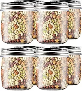 29 ct Novelinks 8 oz Clear Plastic Jars Containers w/ Screw On Lids BPA FREE - Picture 1 of 22