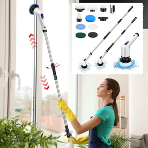 US Electric Spin Scrubber Cordless Rechargeable Power Cleaning Brush Tile Floor - Picture 1 of 21
