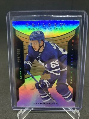 2019-20 UPPER DECK TRILOGY ROOKIE PREMIERES /499 ILYA MIKHEYEV #89 - Image 1 of 2