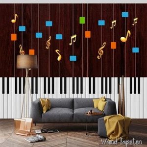Fotomural no tejido papel pintado murales piano música moderna fondo 3324 - Imagen 1 de 7