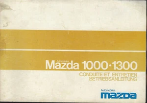 MAZDA 1000 1300 Betriebsanleitung  Conduite et Entretien Handbuch Manuel BA - Picture 1 of 2