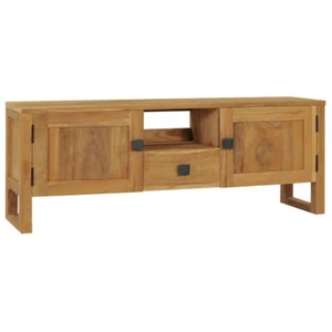 NNEVL TV Cabinet 120x32x45 cm Solid Teak Wood - Picture 1 of 8