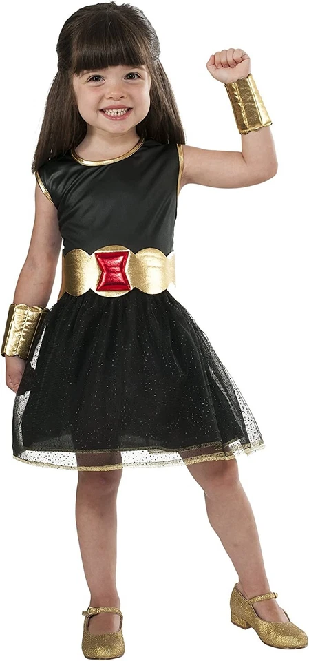 Vestido Tutú Disfraz Viuda Negra Infantil Universo Marvel Rubie, Grande Foto 1 de 3