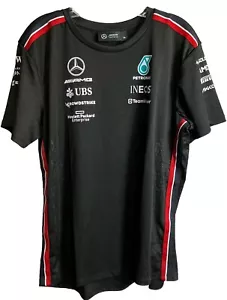 NEW - Mercedes AMG Petronas F1- Women’s XL Driver Shirt - Black/White. NWT - Picture 1 of 12