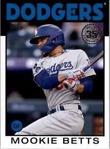 Aggiornamento Topps 2021 1986 Inserto Topps #86B-10 Mookie Betts Dodgers - Foto 1 di 1