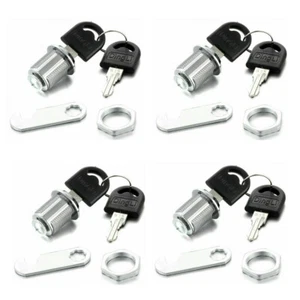 Serrature chiavi a camma cilindro 20 mm cassetta attrezzi schedario scrivania cassetto 4 pezzi/set con 8 chiavi - Foto 1 di 12