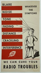 Original Sylvania Set-Tested Radio Tubes We Can Cure Radio Troubles Brochure - Picture 1 of 3