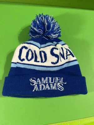 Холодный Snap Samuel Adams Pom Pom манжеты Beanie зимняя кепка шляпа синий белый один размер - Изображение 1 из 4
