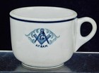 Vintage Masonic Blue Lodge & Eastern Star cup 1940-50"s