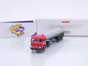 Wiking 0806 96 # Mercedes-Benz Pullman Tank-Sattelzug 1959-63 " Feuerwehr " 1:87 - Bild 1 von 4