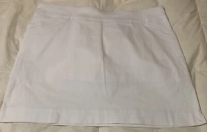 Coral Bay Damen-Skort Petite PXL weiß über dem Knie sportlich Golf Draw - Bild 1 von 11