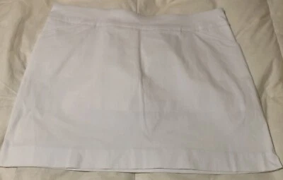 Falda corta para mujer Coral Bay Petite PXL blanca por encima de la rodilla tiro atlético golf dibujo Foto 1 de 4