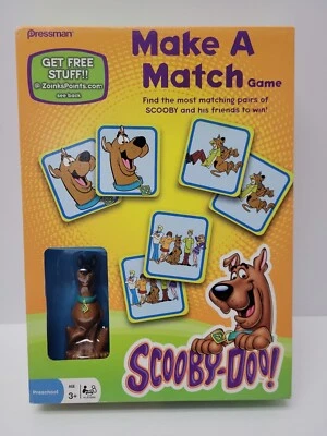 2010 Scooby-Doo Make a Match Game w Scooby-Doo Figure Toy Preschool Age 3+ New - Image 1 of 4
