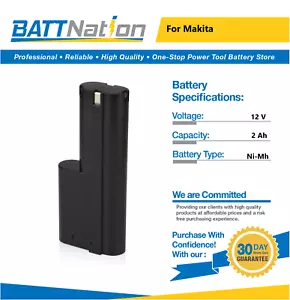 12V 2Ah NiMh Battery for Makita 1210 632277-5 5092D 5092DW 6011D 6011DW - Picture 1 of 5