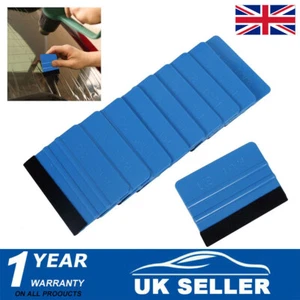 10PCS Blue Squeegee Application Tool Vinyl Sign Car Wrap Tint Wrapping Felt Edge - Picture 1 of 12
