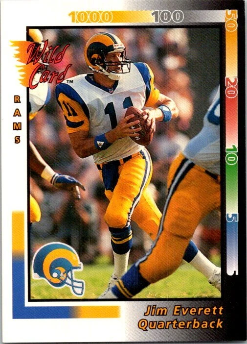 1992 Wild Card Football - Pick / Choose Your Cards List 1 - Image 1 of 1