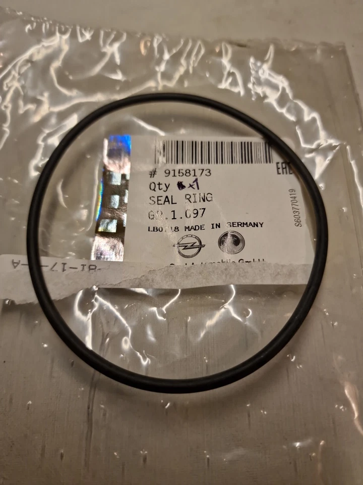 BN GENUINE VAUXHALL ASTRA CAVALIER WATER PUMP  TO CYLINDER BLOCK SEAL  9158173 - Image 1 of 1