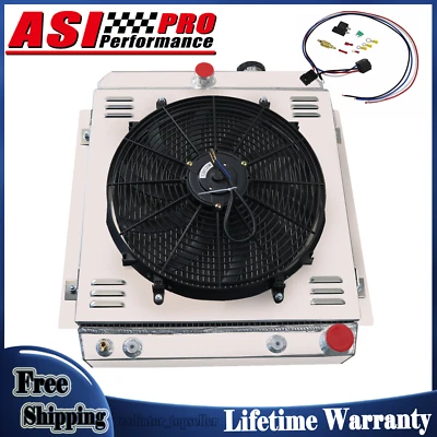 4 Row Radiator Shroud Fan For Chevy Truck 3100/3600 3700 3800 3900 L6 1947-1954 Foto 1 de 4