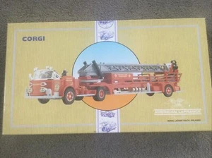 Vintage 1991 Corgi Diecast 97324 American La France Aerial Ladder Truck Orland - Picture 1 of 3
