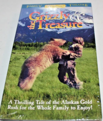 Grizzly and the Treasure (New Sealed VHS 1975) Alaskan Gold Rush Adventure Foto 1 de 2